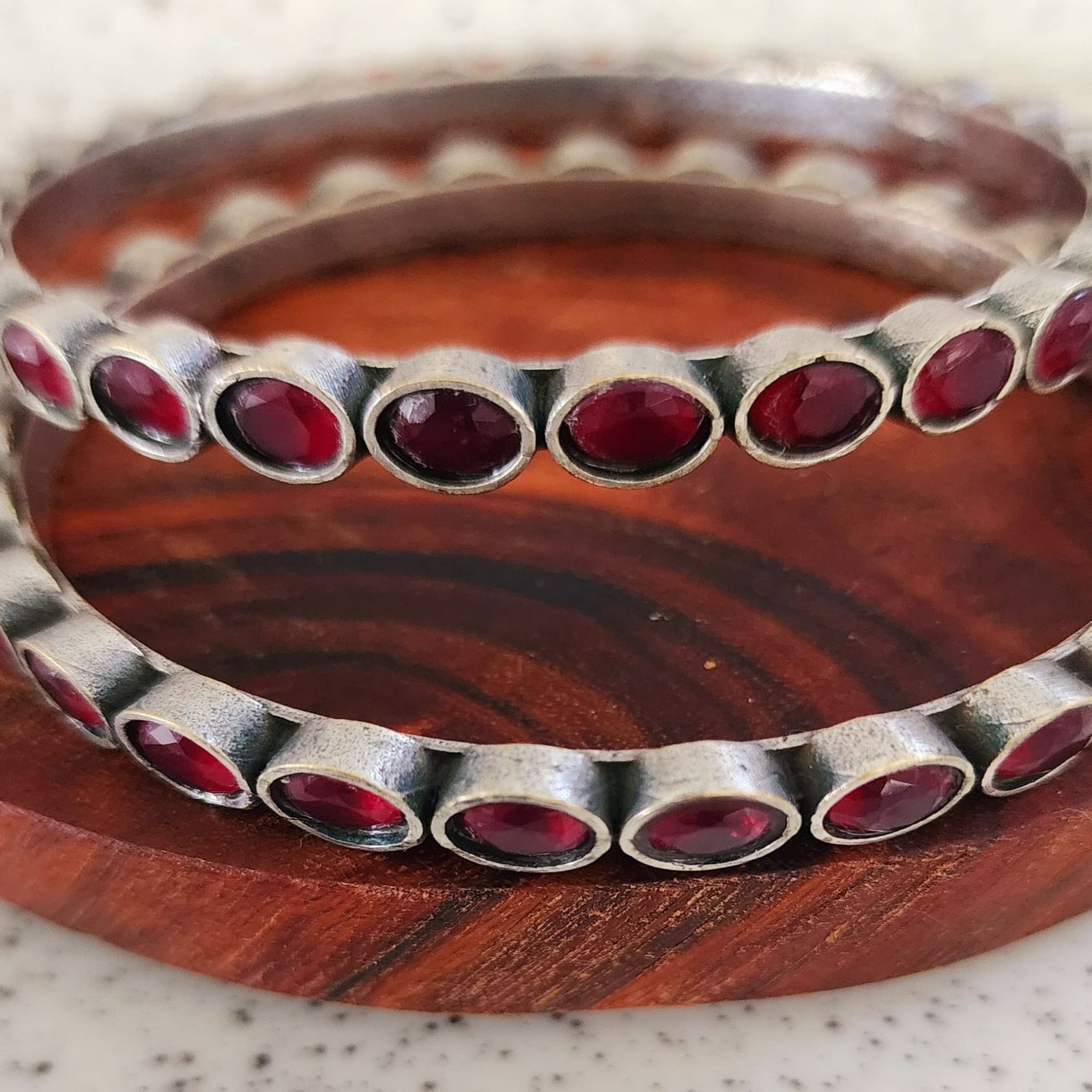 Bohe Sydney Bangles Bracelet Earrings Silver Colourful Indian traditional